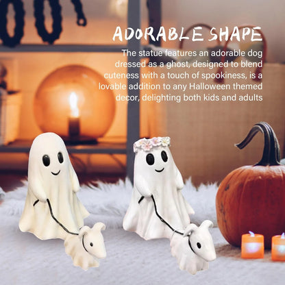 2024 Fashion Halloween Decoration Creative Dog Walking Ornaments Halloween Creative Desk Decoration