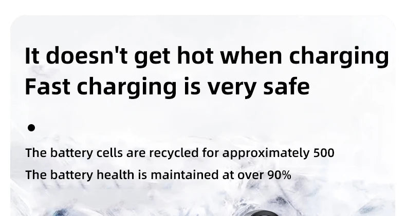Power Bank With 2 Cables Power Bank 10000mAh Large Capacity PD Fast Charging Powerbank Rechargeable Batteries Portable Battery