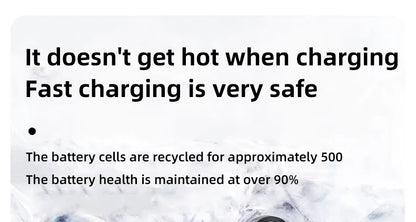 Power Bank With 2 Cables Power Bank 10000mAh Large Capacity PD Fast Charging Powerbank Rechargeable Batteries Portable Battery