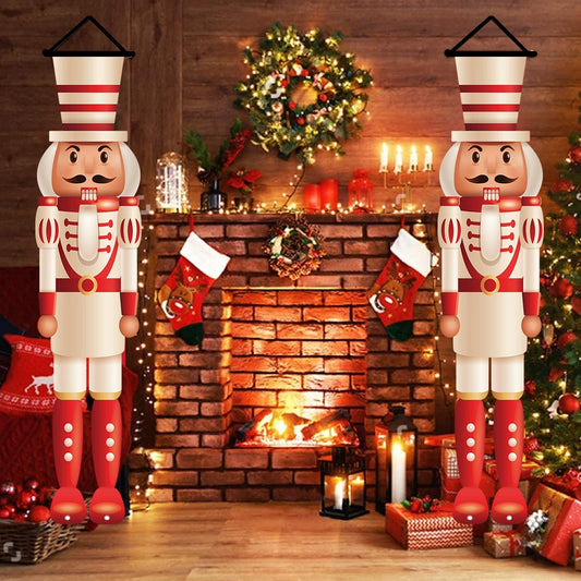 Christmas Door Couplet Merry Christmas Decorations for Home 2025 Navidad Natal Xmas Ornament Porch Fireplace Banner New Year