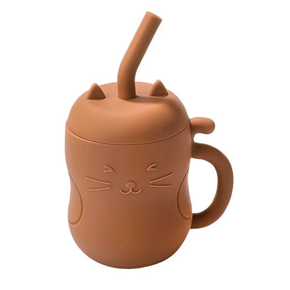 Silicone Straw Water Bottle for children multivariant-7
