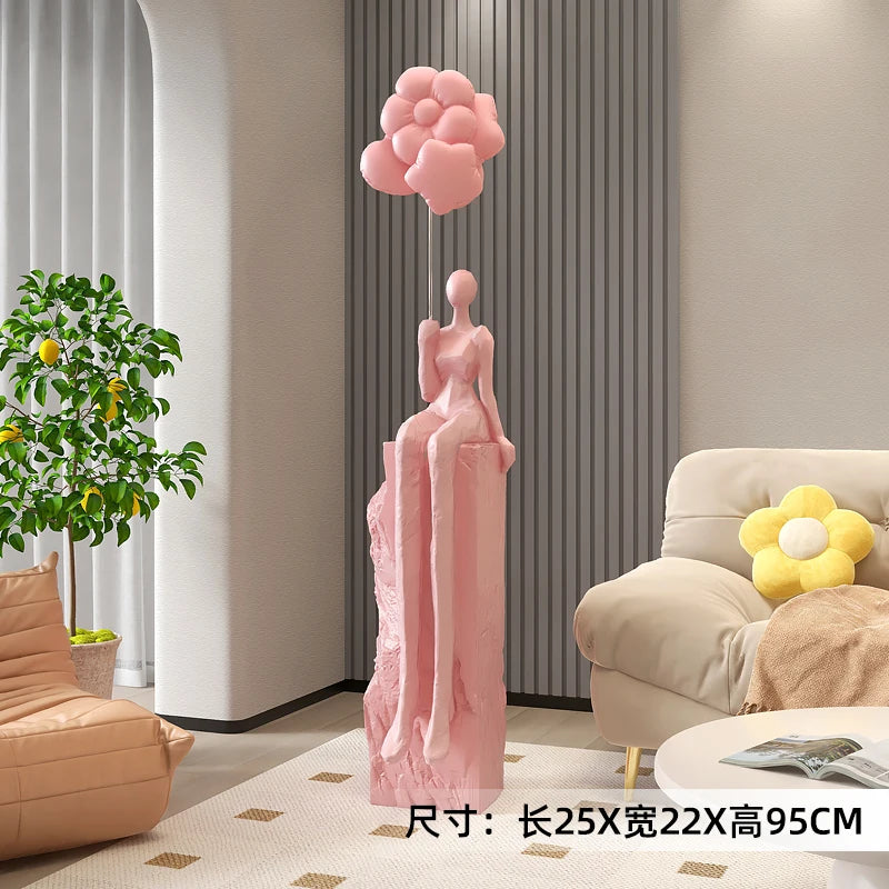 Home Decor Figurines Abstract Statues Art Ornaments Living Room Large Floor Decor Housewarming Gifts Hotel Decorative Sculptures