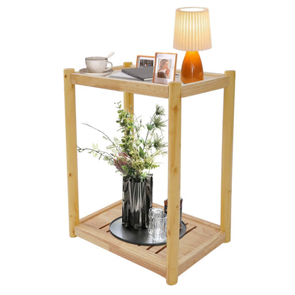 2-Tier Wooden Printer Stand - Compact Desk Organizer for Home Offices, Schools & Workspaces, Ideal for Professionals & Students