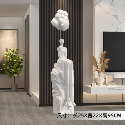 Home Decor Figurines Abstract Statues Art Ornaments Living Room Large Floor Decor Housewarming Gifts Hotel Decorative Sculptures
