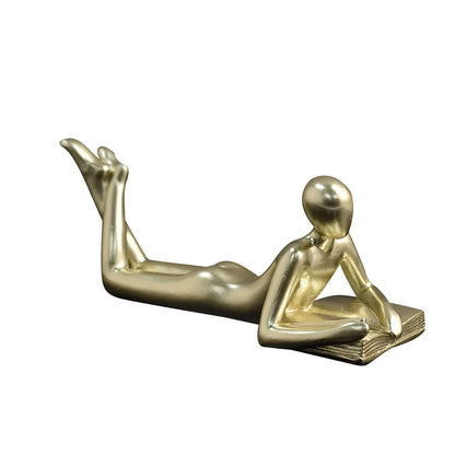 The New Creative Thinker Reads The Decoration Piece Modern Simple Home Living Room Abstract Decoration Gift