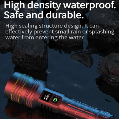Strong Light Lantern High Power LED Flashlight USB Rechargeable Powerful Tactical Torch Super Long Range Lamp Outdoor Fishing