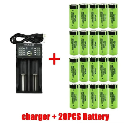 100% Original 26650 3.7V 5000mAh 50A Power Lithium Ion Battery 26650A, Geeignet Für LED Taschenlampe rechargeable battery