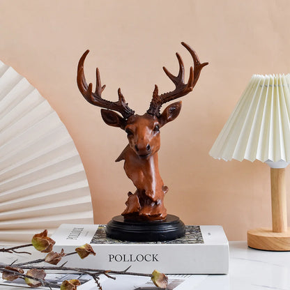 Deer Ornament Home Office Desktop Resin Crafts Living Room Decoration  Home Decoration Accessories