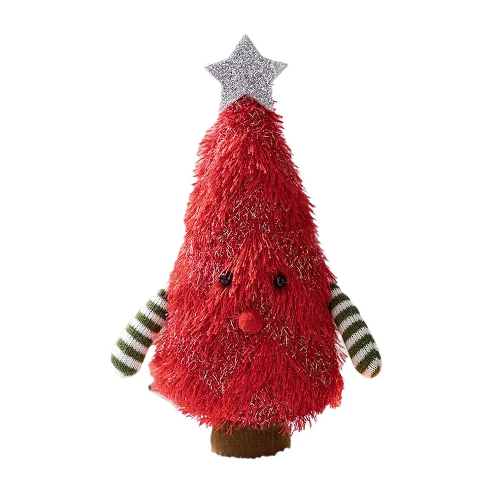 Home Decor Handmade Christmas Tree Decoration Soft Decorative Xmas Desktop Ornament Creative Cartoon Christmas Doll Kids Gift