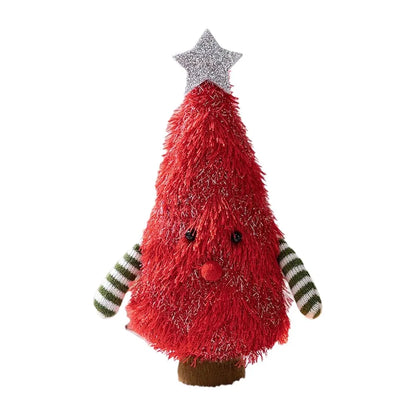 Home Decor Handmade Christmas Tree Decoration Soft Decorative Xmas Desktop Ornament Creative Cartoon Christmas Doll Kids Gift