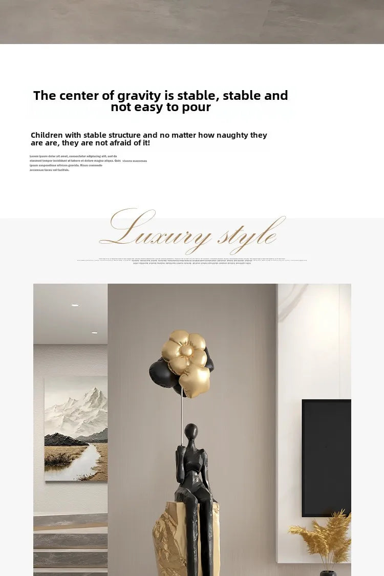 Home Decor Figurines Abstract Statues Art Ornaments Living Room Large Floor Decor Housewarming Gifts Hotel Decorative Sculptures