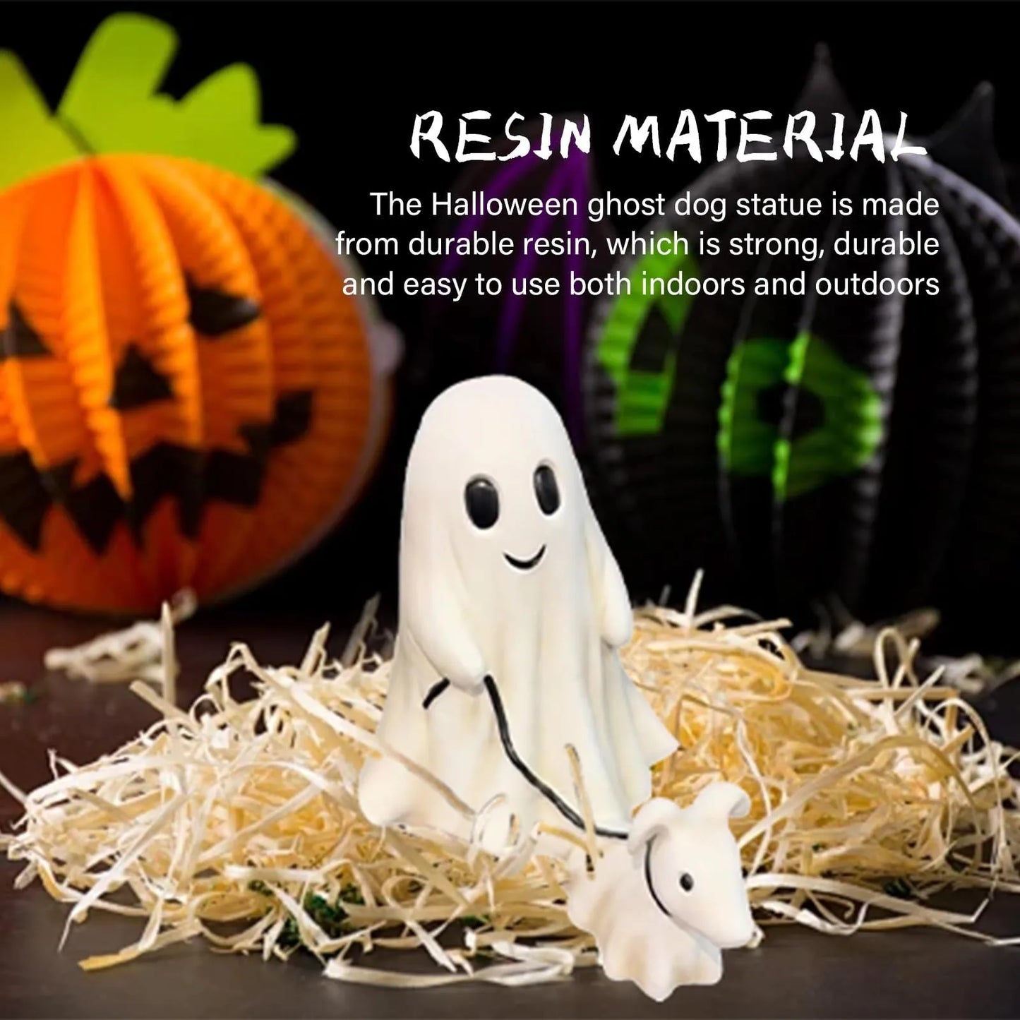 2024 Fashion Halloween Decoration Creative Dog Walking Ornaments Halloween Creative Desk Decoration