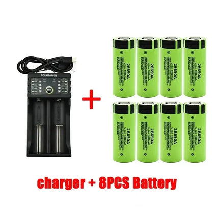 100% Original 26650 3.7V 5000mAh 50A Power Lithium Ion Battery 26650A, Geeignet Für LED Taschenlampe rechargeable battery