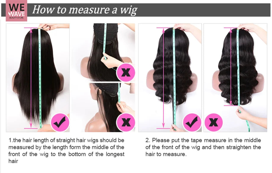 13x6 Hd Transparent Lace Frontal Wigs 100% Brazilian Human Hair Wig Loose Body Wave Black 40 Inch High Density Choice For Women