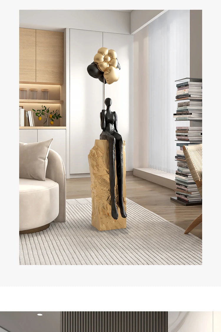 Home Decor Figurines Abstract Statues Art Ornaments Living Room Large Floor Decor Housewarming Gifts Hotel Decorative Sculptures