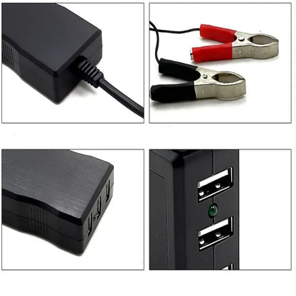 Multi-port 12V24v battery mobile phone charger motorcycle car on board universal USB to 5V car 2.1A fast charge