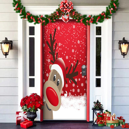 Home Decor Holiday Door Cover Eye-Catching Designs Door Decoration For Indoor Outside