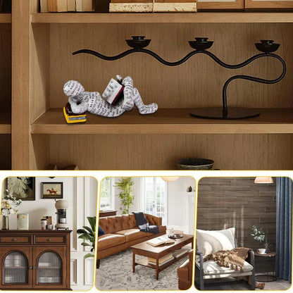 Resin Scholar's Decoration Creative Reading Art Design Modern Home Office Bookshelf TV Cabinet Accessories Desk Ornaments Gifts