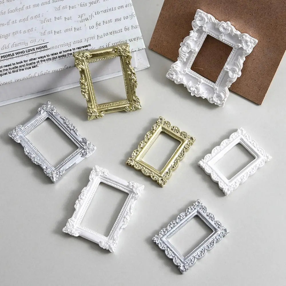 Home Decor Diy European Design Artistic Atmosphere Exquisite Resin Crafts Photo Frames Jewelry Shots Backdrop Desktop Ornaments