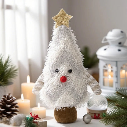 Home Decor Handmade Christmas Tree Decoration Soft Decorative Xmas Desktop Ornament Creative Cartoon Christmas Doll Kids Gift