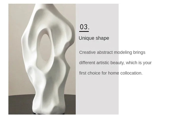 Irregular Home Living Room Desktop Atmosphere Decoration Modern and Minimalist Ceramic Vase Home Flower Arrangement Vase