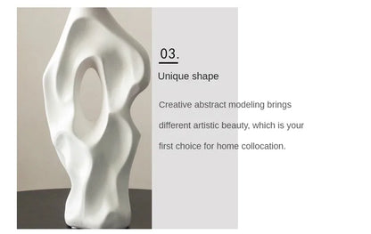 Irregular Home Living Room Desktop Atmosphere Decoration Modern and Minimalist Ceramic Vase Home Flower Arrangement Vase