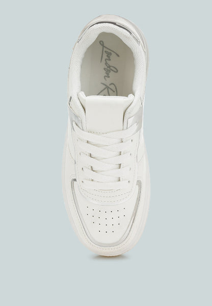 Scouts Metallic Paneling Platform Sneakers-3