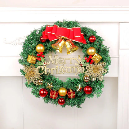 Christmas Wreath Decoration, 12 inch Wreath Display Window Decoration, Door Hanging Banner, House Decoration, Christmas party de