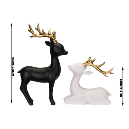 European Style Decorative Items Creative Resin Crafts Decorative Items Deer Ornaments Gifts Living Room Home
