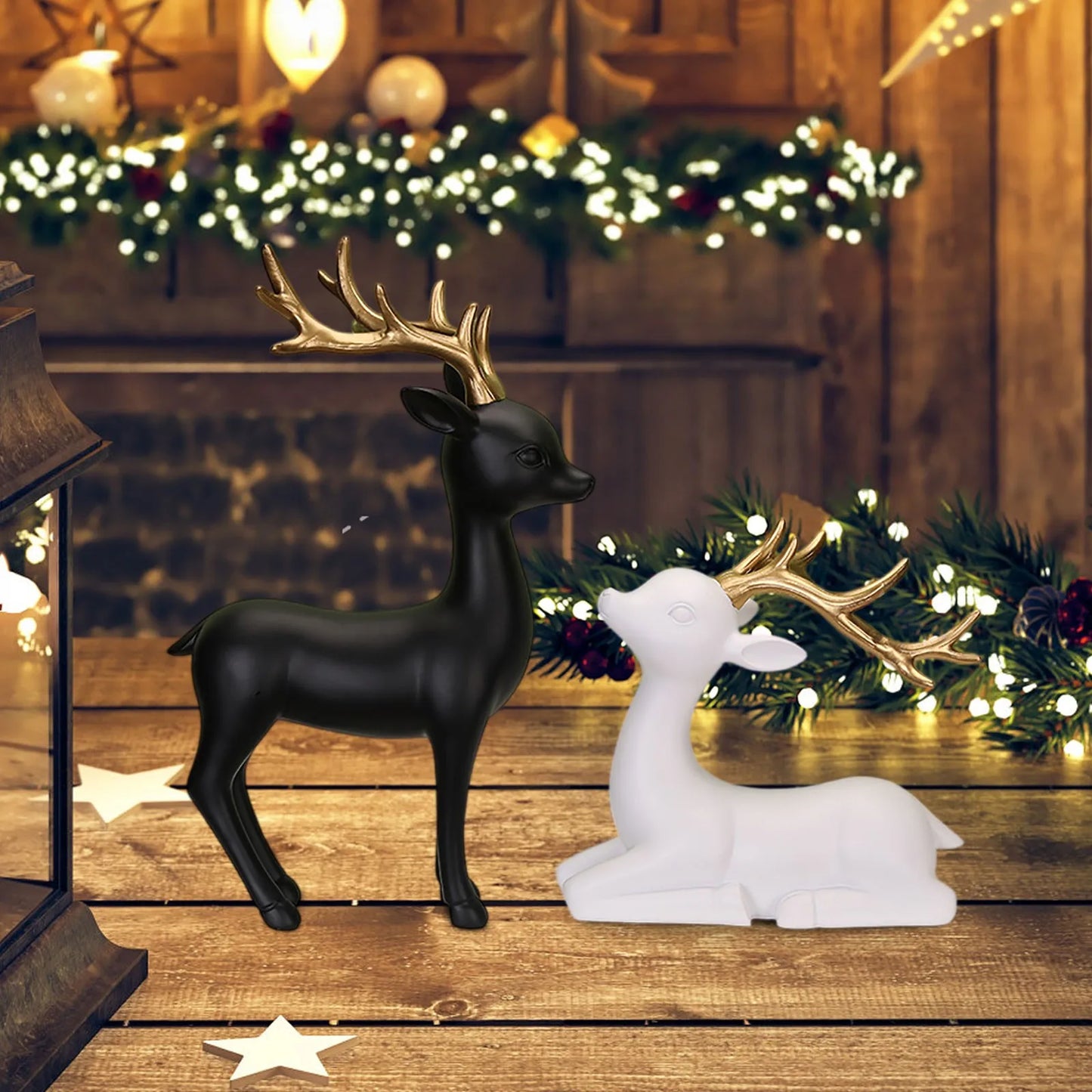 European Style Decorative Items Creative Resin Crafts Decorative Items Deer Ornaments Gifts Living Room Home