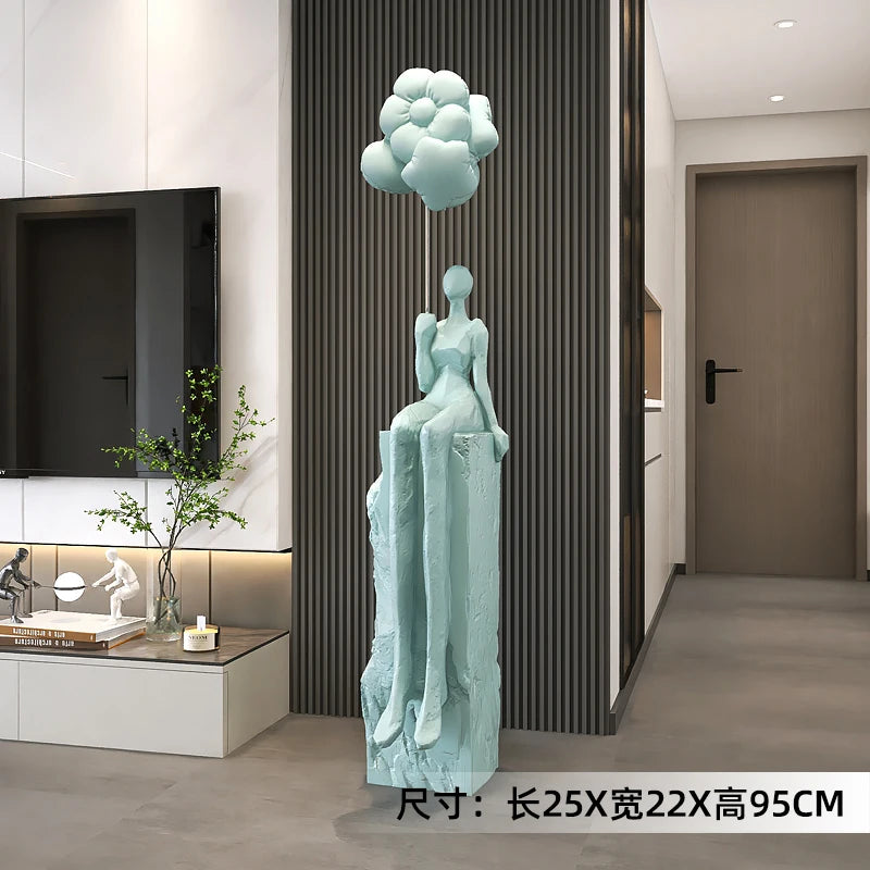 Home Decor Figurines Abstract Statues Art Ornaments Living Room Large Floor Decor Housewarming Gifts Hotel Decorative Sculptures
