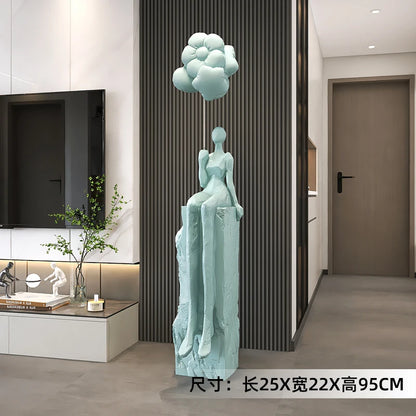 Home Decor Figurines Abstract Statues Art Ornaments Living Room Large Floor Decor Housewarming Gifts Hotel Decorative Sculptures