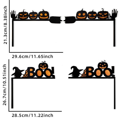 Halloween Door Frame Decoration,Bats,Pumpkins,Spider Webs,Door and Window Corner Sign, Halloween Home Decor,corner Stickers 2024