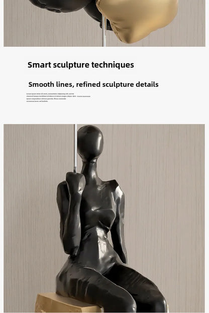 Home Decor Figurines Abstract Statues Art Ornaments Living Room Large Floor Decor Housewarming Gifts Hotel Decorative Sculptures