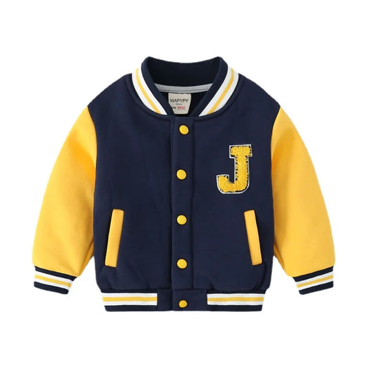 Varsity style baseball jacket for children aged 2 to 7 years-0