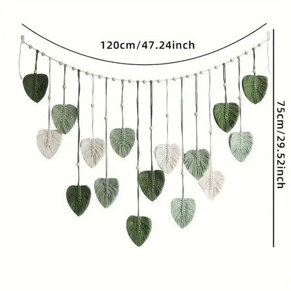 Bohemian Style Home Decor, Hemp Rope Tapestry, Hemp Rope Wallpaper, Feather Curtain, Wall Decoration, Suitable for Living Room