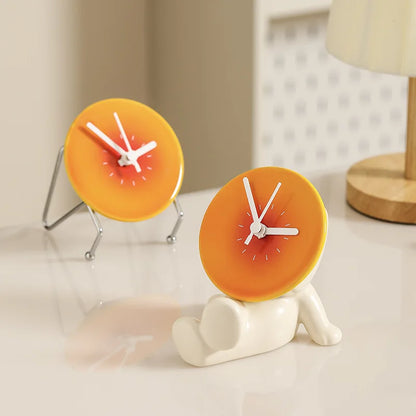 Home Clock Doll Living Room Desktop Clock Calendar Decorative Decoration Light Luxury Simple and Creative Home Decoration