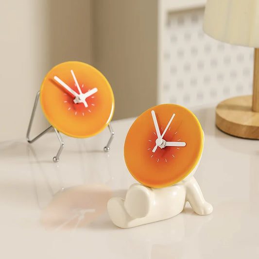 Home Clock Doll Living Room Desktop Clock Calendar Decorative Decoration Light Luxury Simple and Creative Home Decoration