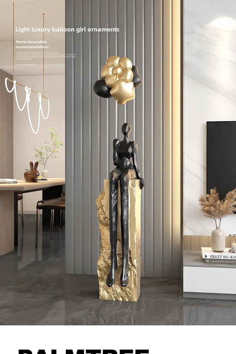 Home Decor Figurines Abstract Statues Art Ornaments Living Room Large Floor Decor Housewarming Gifts Hotel Decorative Sculptures