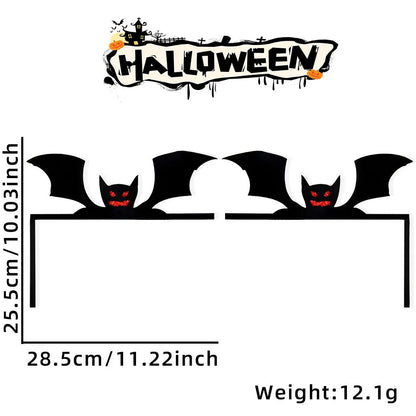 Halloween Door Frame Decoration,Bats,Pumpkins,Spider Webs,Door and Window Corner Sign, Halloween Home Decor,corner Stickers 2024