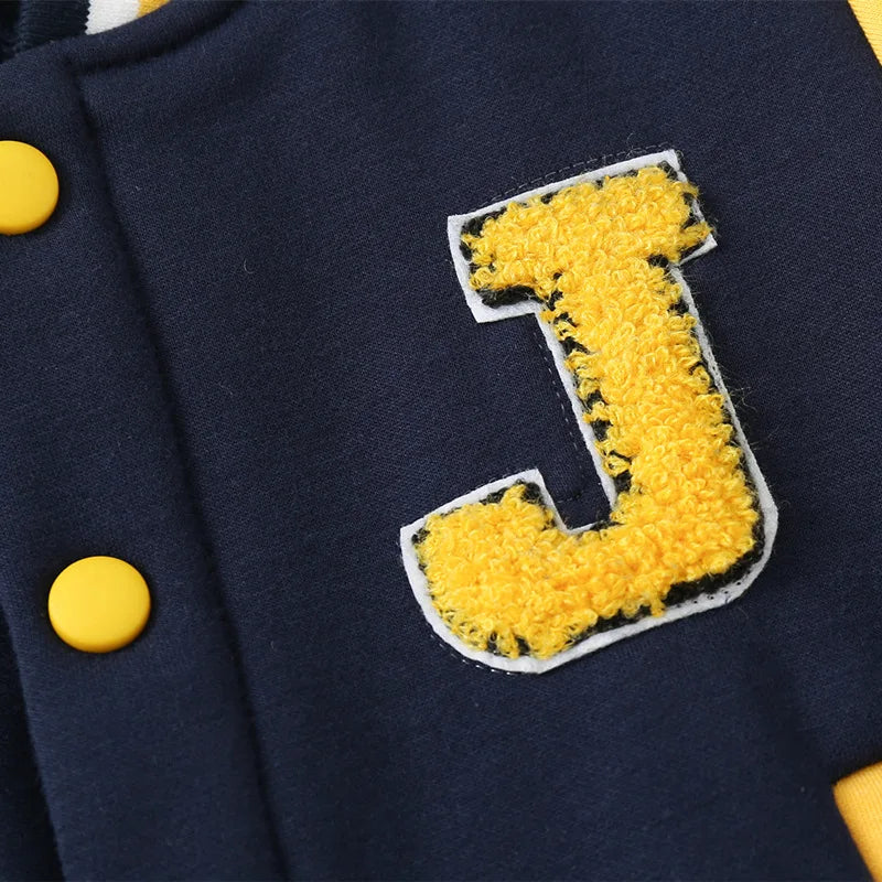 Varsity style baseball jacket for children aged 2 to 7 years-4