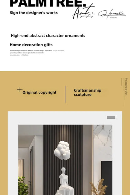 Home Decor Figurines Abstract Statues Art Ornaments Living Room Large Floor Decor Housewarming Gifts Hotel Decorative Sculptures