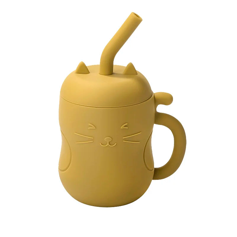 Silicone Straw Water Bottle for children multivariant-13