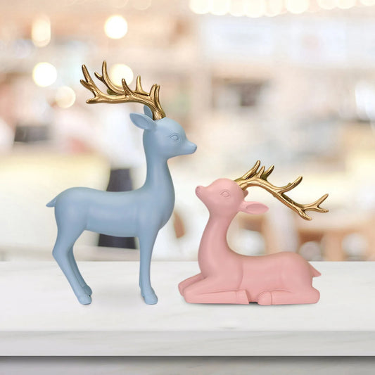 European Style Decorative Items Creative Resin Crafts Decorative Items Deer Ornaments Gifts Living Room Home