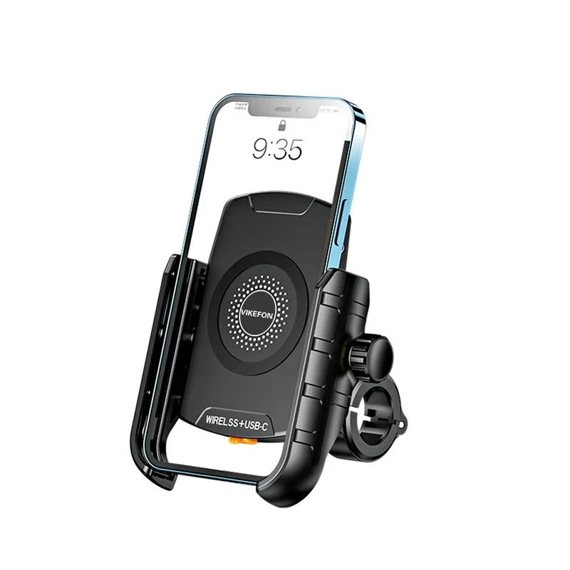 Wireless Charger Motorcycle Phone Holder  Moto Motorbike Mirror Mobile Stand Support USB Fast Charging Cellphone Handlebar Mount