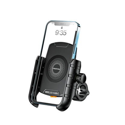 Wireless Charger Motorcycle Phone Holder  Moto Motorbike Mirror Mobile Stand Support USB Fast Charging Cellphone Handlebar Mount