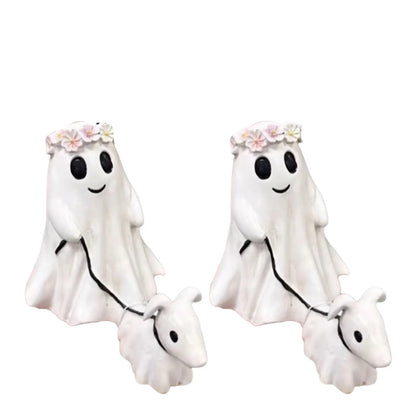 2024 Fashion Halloween Decoration Creative Dog Walking Ornaments Halloween Creative Desk Decoration