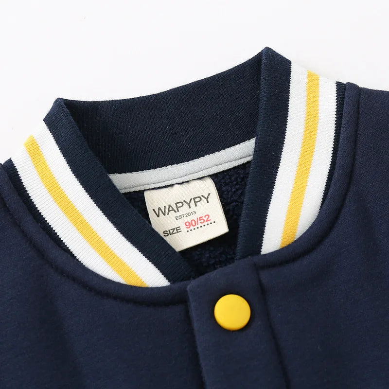 Varsity style baseball jacket for children aged 2 to 7 years-3