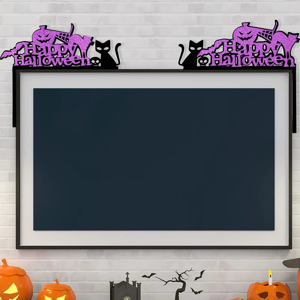 Halloween Door Frame Decoration,Bats,Pumpkins,Spider Webs,Door and Window Corner Sign, Halloween Home Decor,corner Stickers 2024
