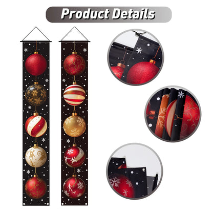 Christmas Door Couplet Merry Christmas Decorations for Home 2025 Navidad Natal Xmas Ornament Porch Fireplace Banner New Year